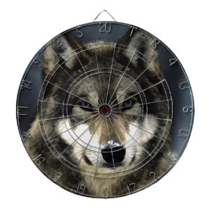 Wolf Dartboard With Darts