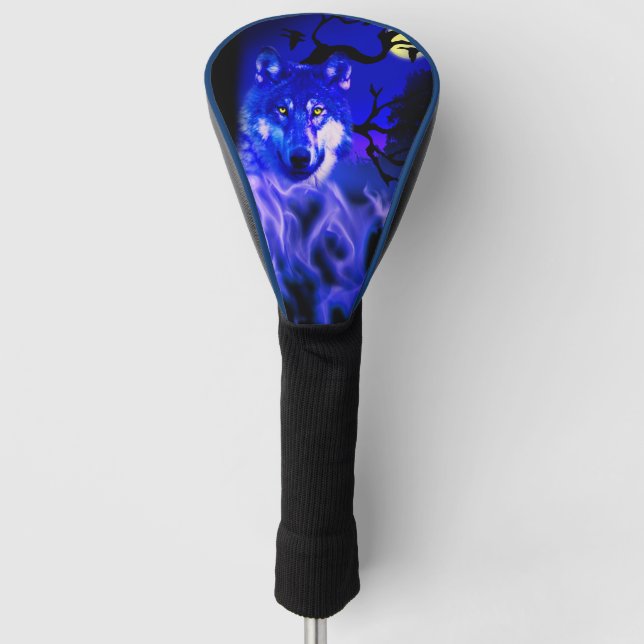 Wolf Design Golf Head Cover (Front)