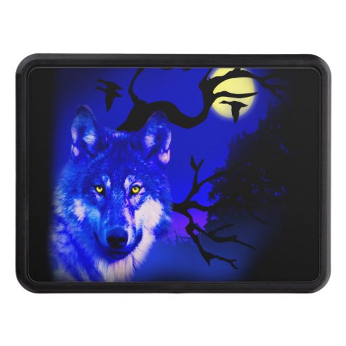 wolf design hitch cover