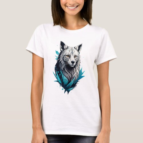 Wolf Digital Design T_Shirt