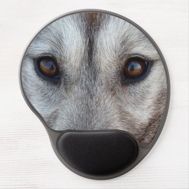 Wolf Dog Mousepad Husky Pup Mouse Pads (Front)