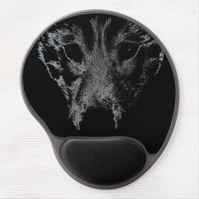 Wolf Dog Mousepad Husky Pup Mouse Pads (Front)