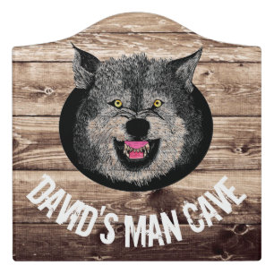 Wolf Door Sign