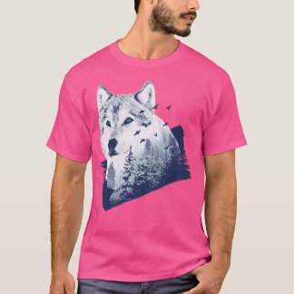 Wolf Double Exposure T-Shirt