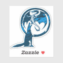 Wolf & Dragon Blue contour sticker Wolf & Dragon Blue contour sticker