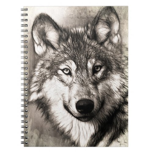 Wolf Drawing Notebook