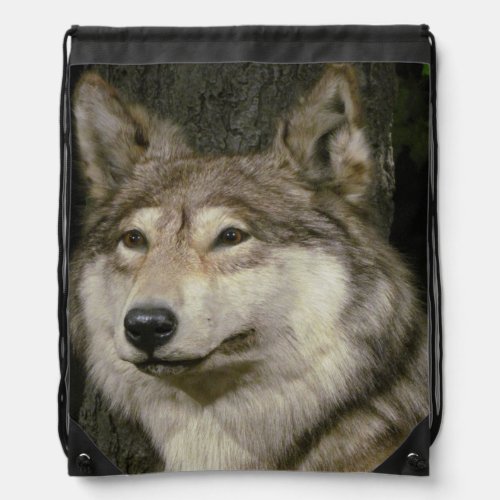 Wolf Drawstring Bag