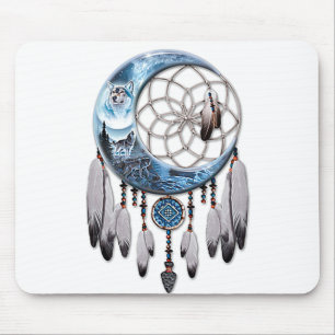Wolf Dreamcatcher Mouse Pad