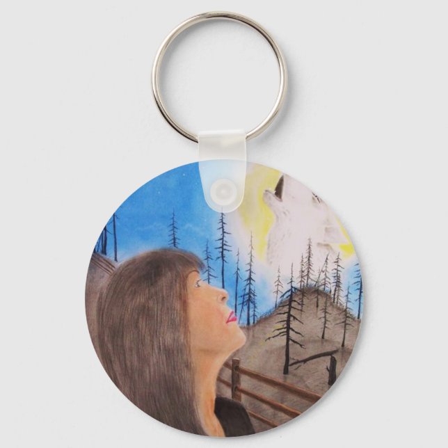 Wolf Dreamer Keychain (Front)