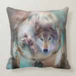 Wolf - Dreams Of Peace Art Decorator Pillow