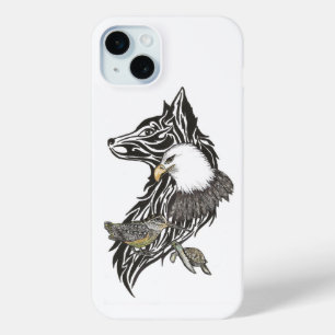 Wolf,  Eagle, Turtle, Woodcock, Animal Guides  iPhone 15 Plus Case