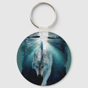 WOLF & EAGLE Wildlife Series Keychain