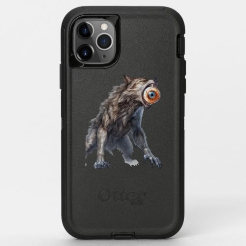 wolf eats halloween eye OtterBox iPhone case