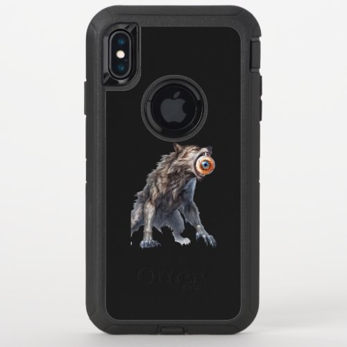 wolf eats halloween eye OtterBox iPhone case