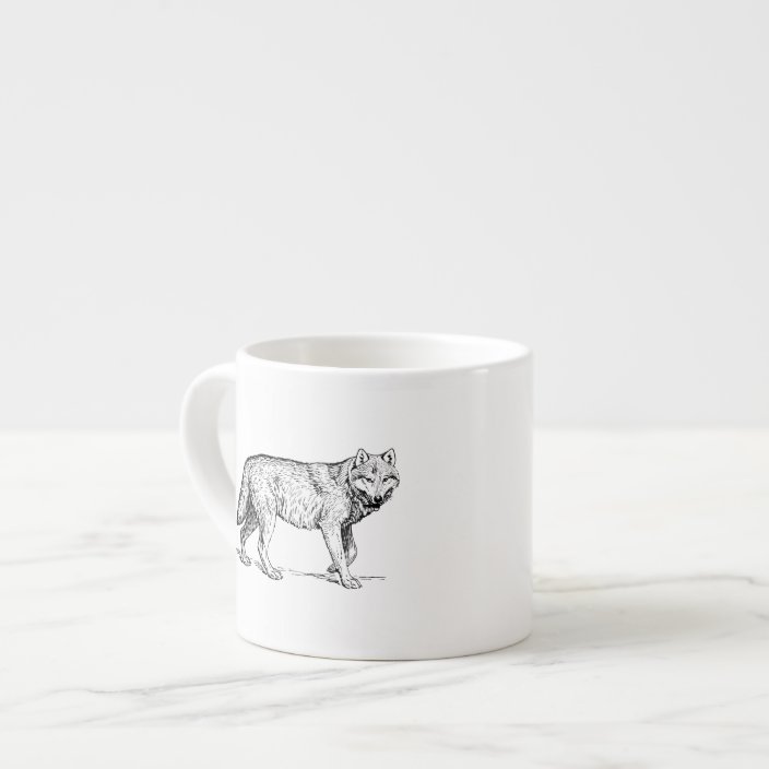 Wolf Espresso Cup | Zazzle.com