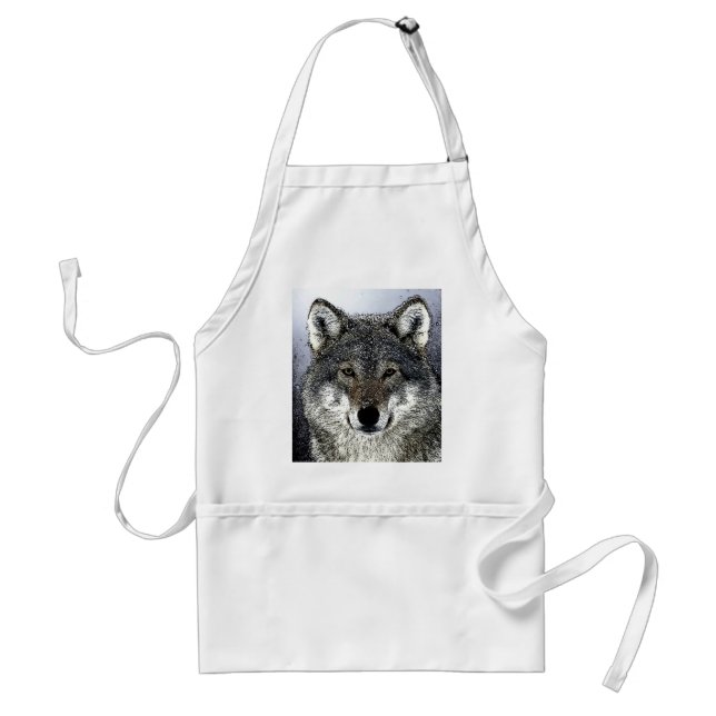 Wolf Eyes Adult Apron (Front)