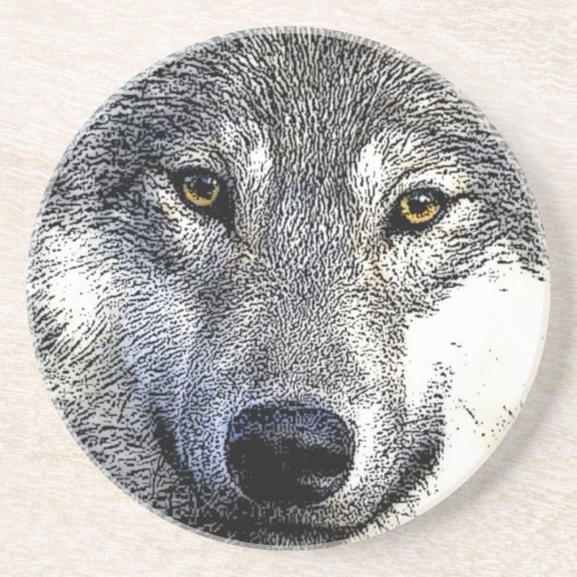 Wolf Eyes Artwork Coaster (Front)