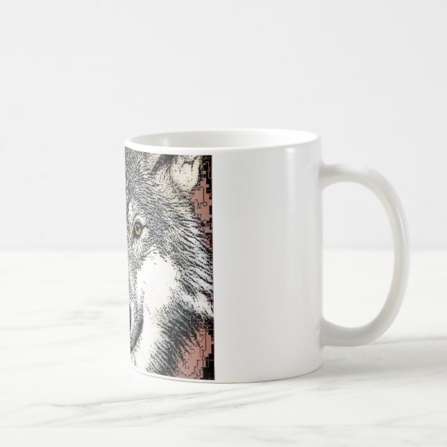 Wolf Eyes Artwork Coffee Mug (Right)