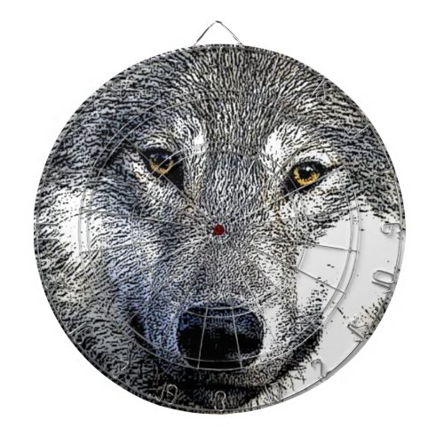 Wolf Eyes Artwork Dartboard