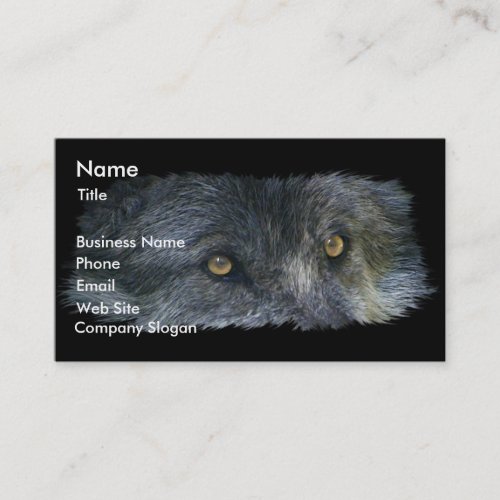 WOLF EYES Business Card or Profile Card