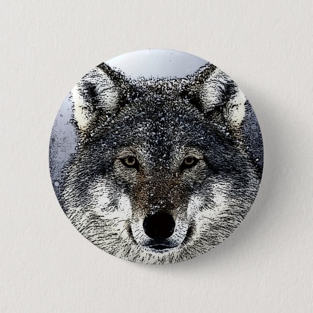 Wolf Eyes Button (Front)