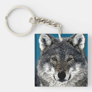 Wolf Eyes Keychain