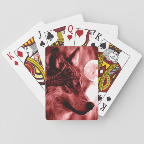Wolf Eyes  Moon Playing Cards