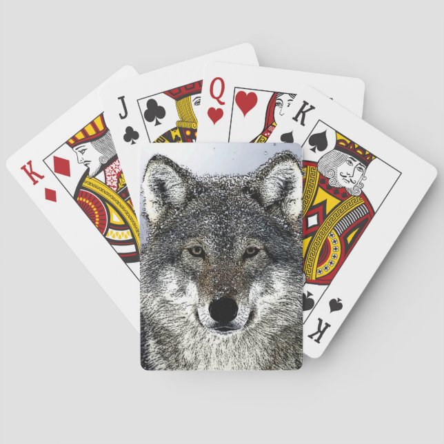 Wolf Eyes Poker Cards (Back)