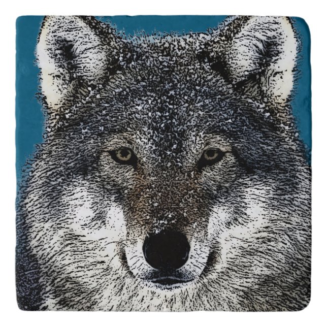 Wolf Eyes Trivet (Front)