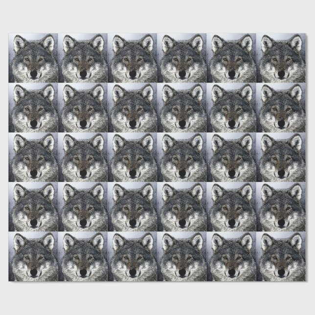 Wolf Eyes Wrapping Paper (Flat)