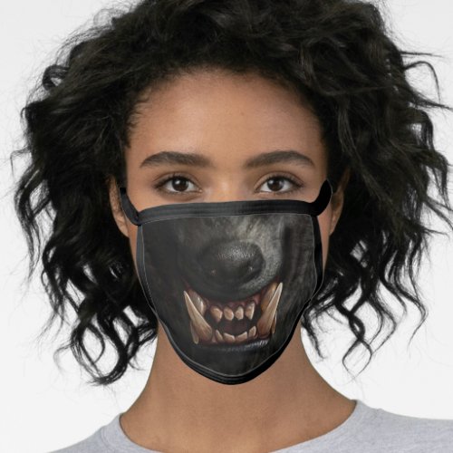 WOLF FACE All_Over Print Face Mask