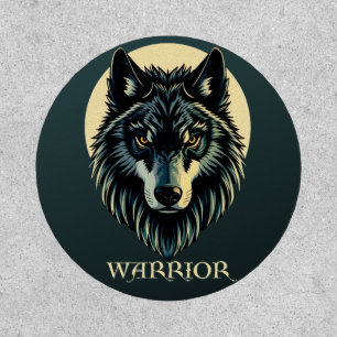 Wolf face fenrir tribal warrior no fear fenris patch