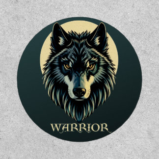 Wolf face fenrir tribal warrior no fear fenris patch