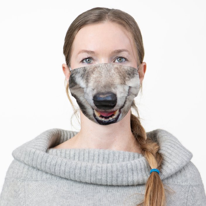 Wolf Face Mask Zazzle Com