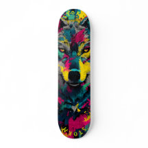 Wolf Face Neon Graffiti Art – Limited Edition