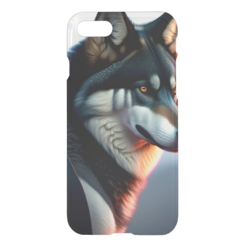 Wolf Face Picture Art iPhone SE87 Case