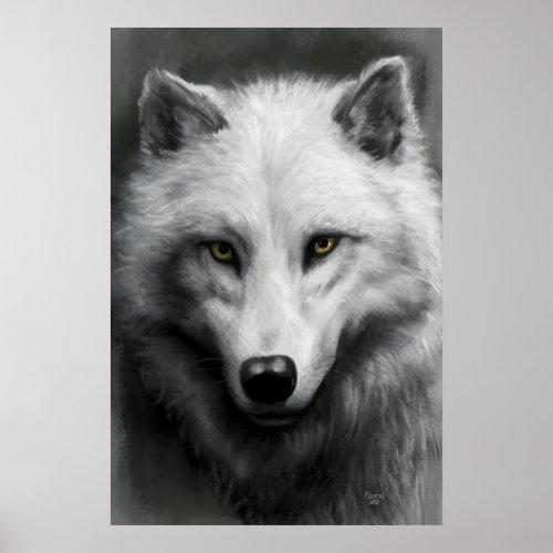 Wolf Face Poster