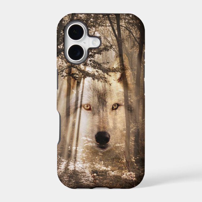Wolf face spirit iphone case (Back)