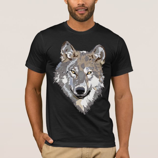 wolf face T-shirt (Front)