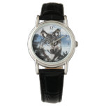 Wolf Face Watch at Zazzle