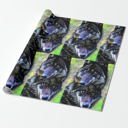 Wolf Face  Wrapping Paper