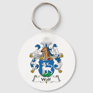 Wolf Family Crest Keychain