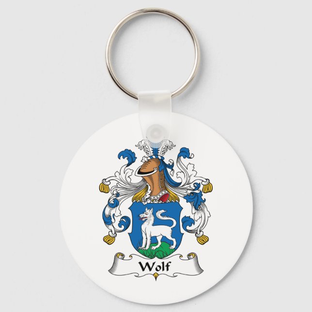 Wolf Family Crest Keychain (Front)