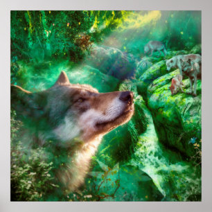 Wolf Family FREE TO LIVE OUR LIVES Poster