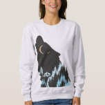 Wolf Fantasy Women Basic Sweatshirt at Zazzle
