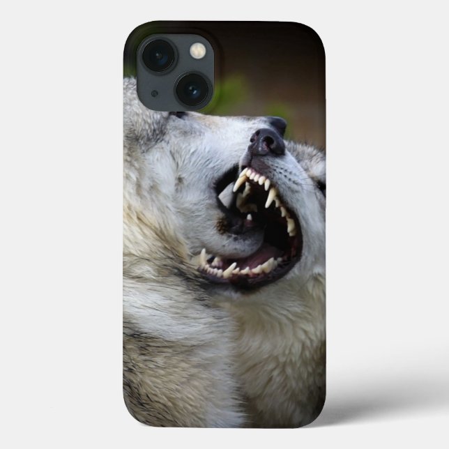 Wolf Fight Case-Mate iPhone Case (Back)