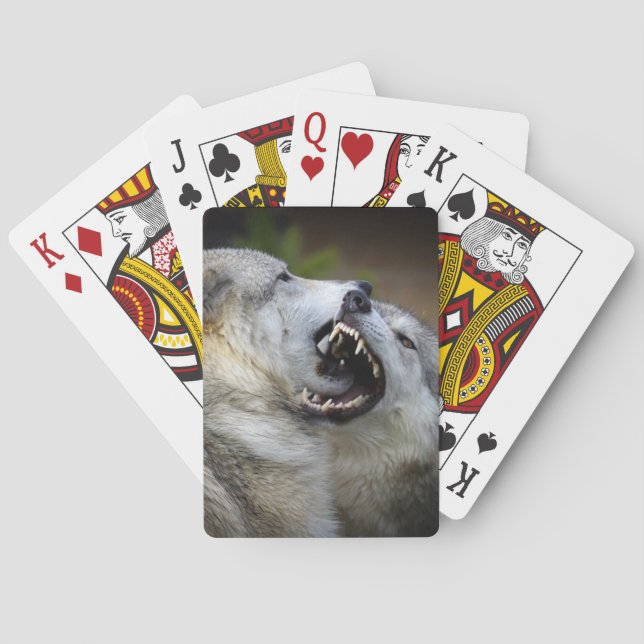 Wolf Fight Poker Cards (Back)