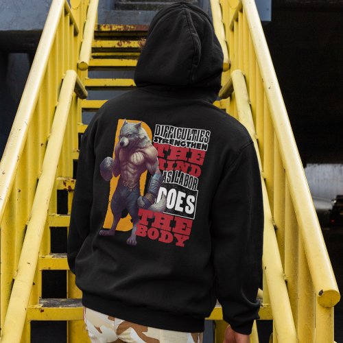 Wolf Fighter Quote Hoodie