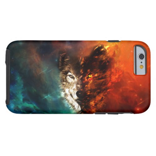 Wolf fire and ice tough iPhone 6 case