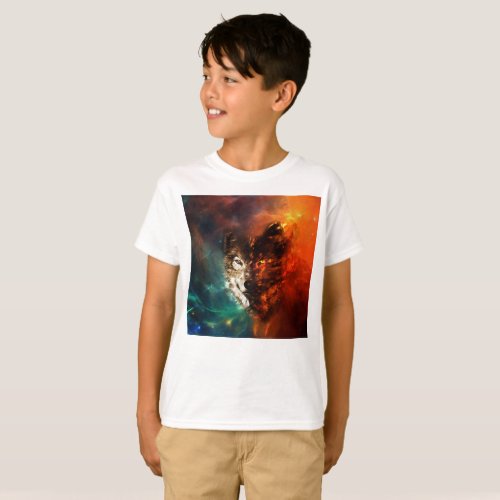Wolf fire and ice T_Shirt